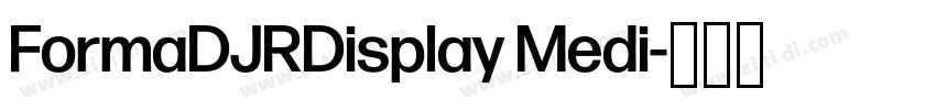 FormaDJRDisplay Medi字体转换